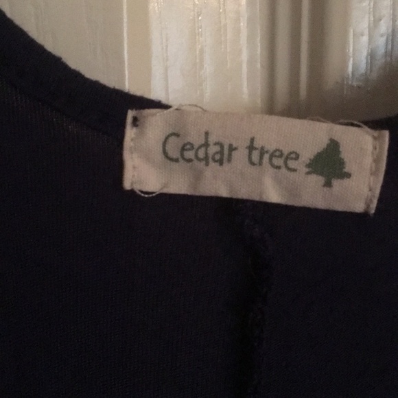 Cedar Tree long black dress w/ slid on both sides - Picture 4 of 7